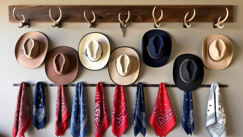 Cowboy Hat and Bandana Wall