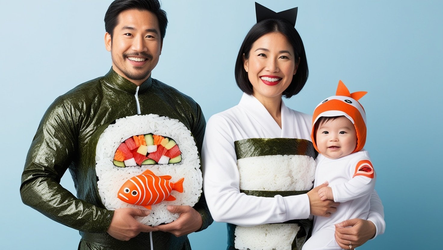 Sushi Roll Family: Nori, Rice, and Fish
